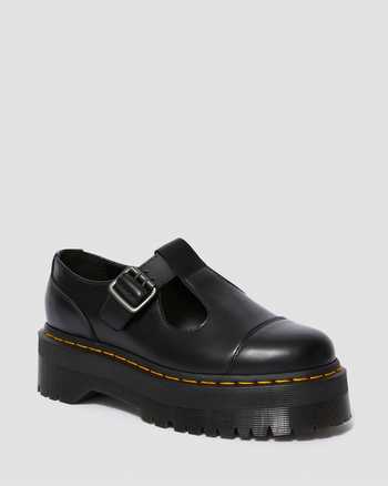 Bethan Polished Smooth Leather Platform Shoes