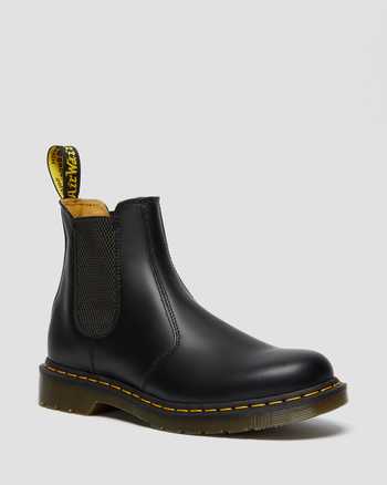 2976 Yellow Stitch Smooth Leather Chelsea Boots