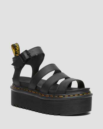 Blaire Hydro Leather Platform Strap Sandals