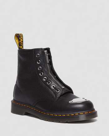 1460 Toe Plate Lunar Leather Jungle Zip Boots