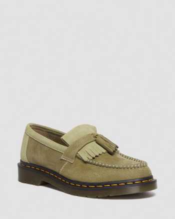 Adrian Tumbled Nubuck Leather Tassel Loafers