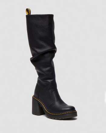 Kasey Virginia Leather Tall Heeled Boots