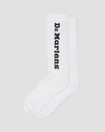 Vertical Logo Cotton Blend Socks Black